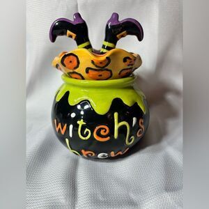 Witch’s Brew Cracker Barrel Masquerade Party Candy Halloween Dish EPC